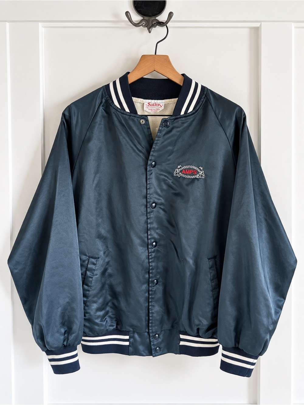 Vintage USA Satin Bomber Jacket Al’s Mobile Powerwash Workwear